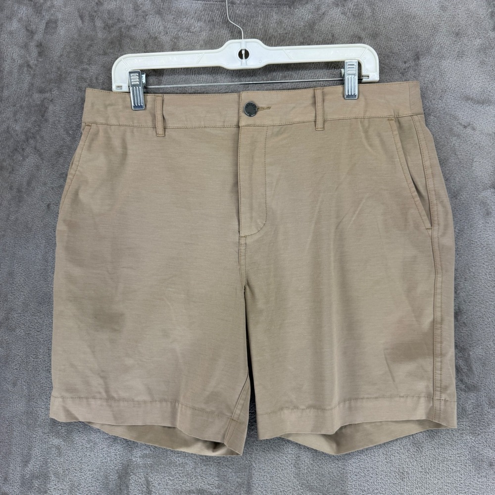 Faherty Shorts Mens 33 All Day MSC0013 Khaki Tan Stretch Hybrid EUC